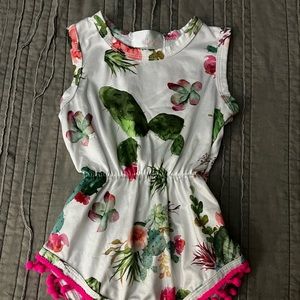 6-12 Month Toddler Girls Mila & Rose Pom Pom Romper